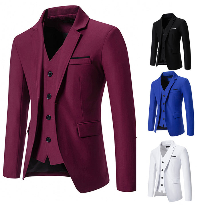 Elegant men's suit with blazer, vest, and pants Lune London