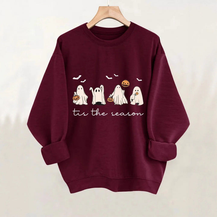 Women's sweatshirt with playfully spooky design Lune London