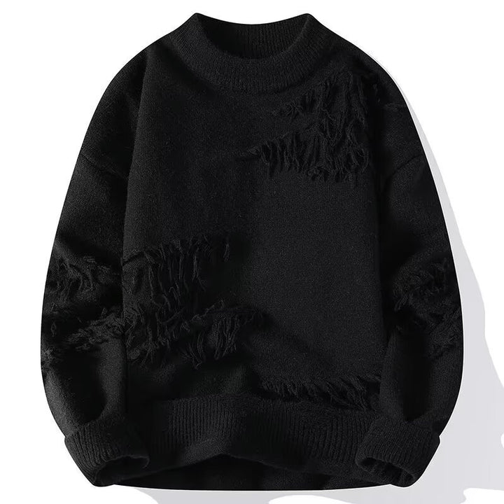 Ladies comfortable sweatshirt with unique fringe details Lune London