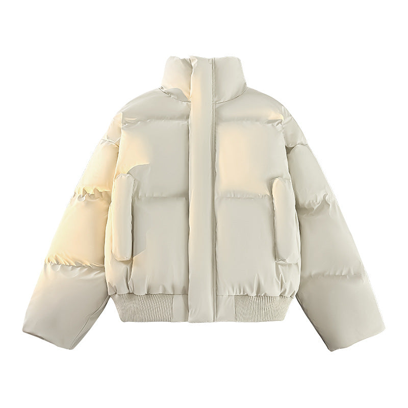 Trendy padded jacket for men with high collar and practical pockets Lune London