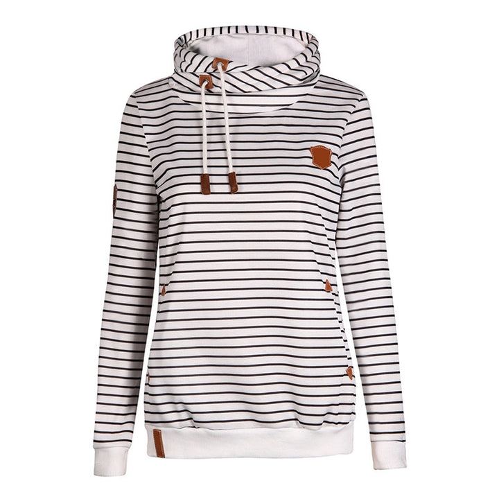 Women's hoodie with striped design and high-quality details Lune Londonl
