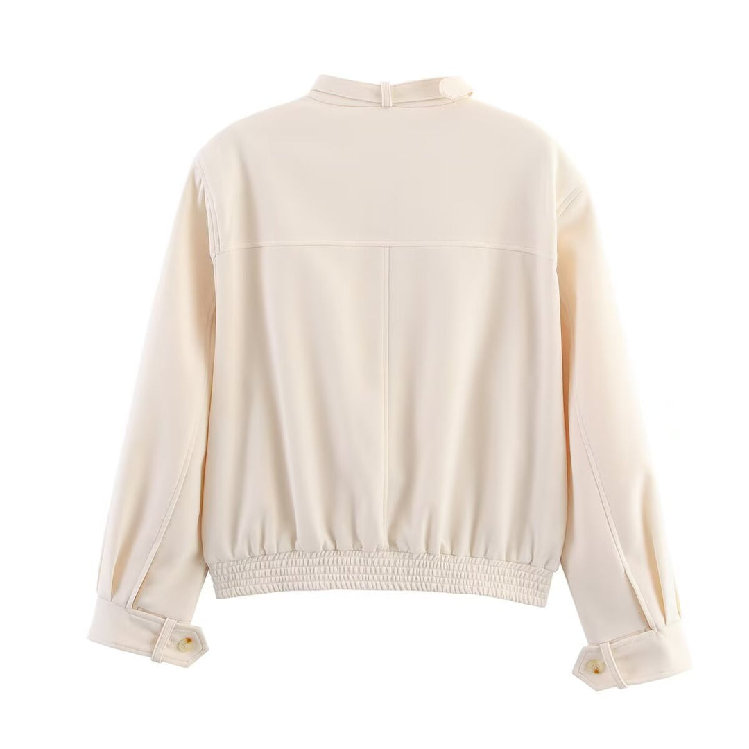 Women's transitional jacket with stylish high collar Lune London