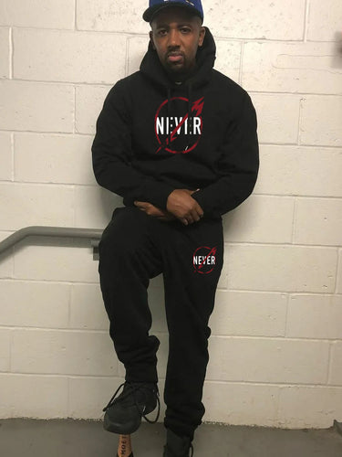 Men's hoodie and jogger pants set with motivational print Amarae