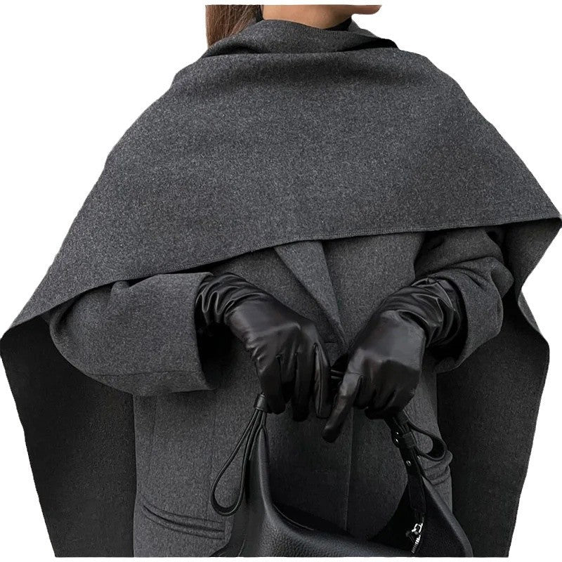 Women Elegant oversized coat with a stylish hood addition Lune London