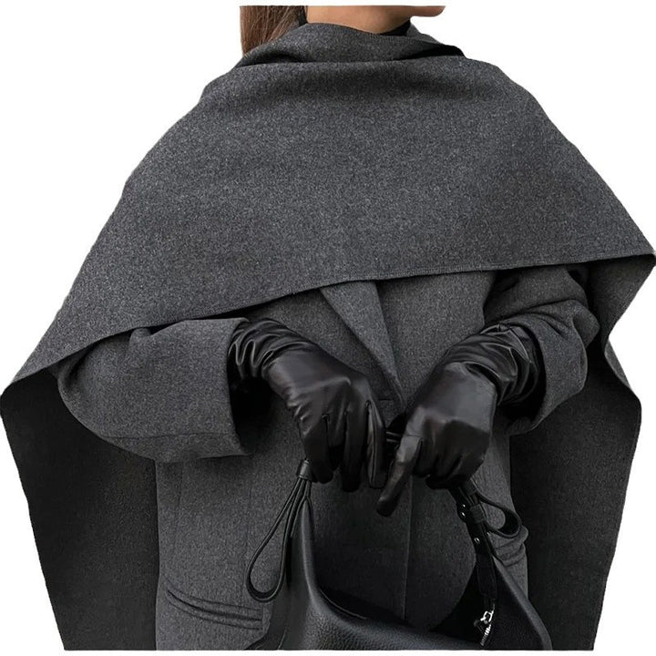 Women Elegant oversized coat with a stylish hood addition Lune London