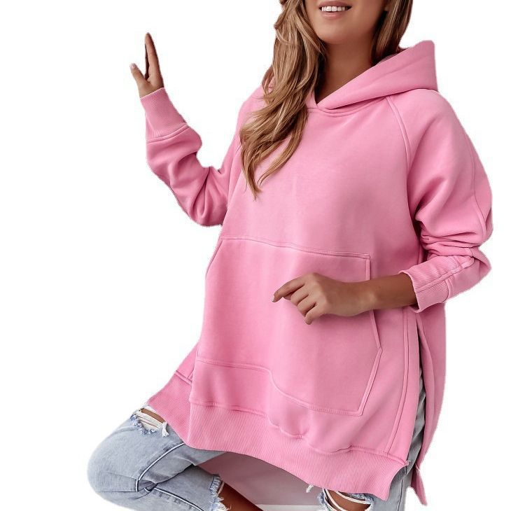 Women's oversized hoodie with side slits Amarae