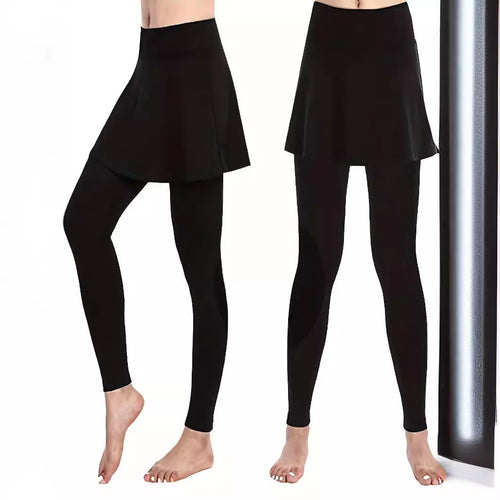 Legging skirt ladies with high waist and integrated underwear Amarae