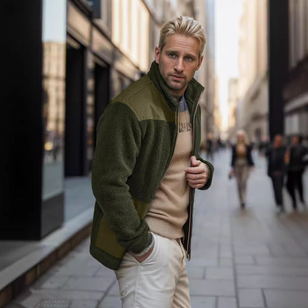 Fleece jacket for men with high-quality inner lining and practical zip pockets Lune London