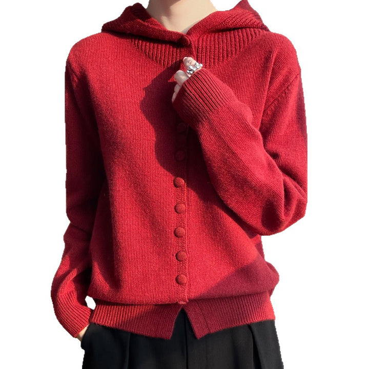 Gilet femme avec capuche et détails de boutons décoratifs Chic & Stil