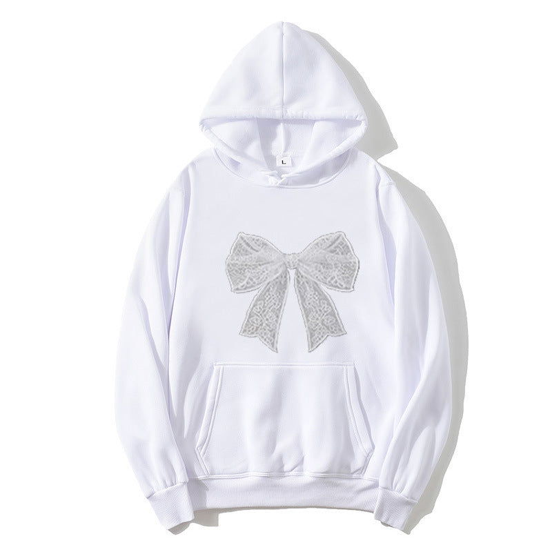 Ladies hoodie with elegant lace design Chic & Stil