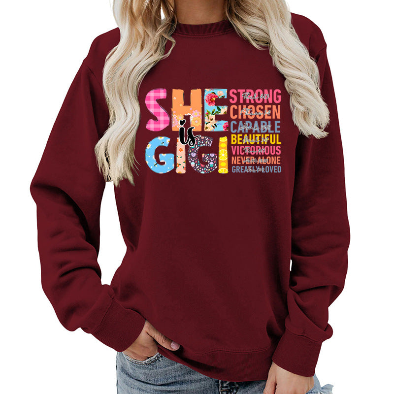 Sweatshirt pour femmes avec design de texte inspirant Chic & Stil