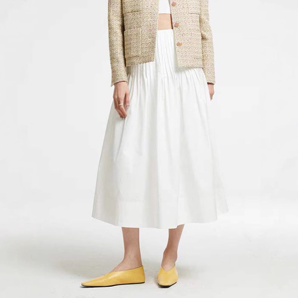 Jupe midi élégante pour femmes avec détails plissés Chic & Stil