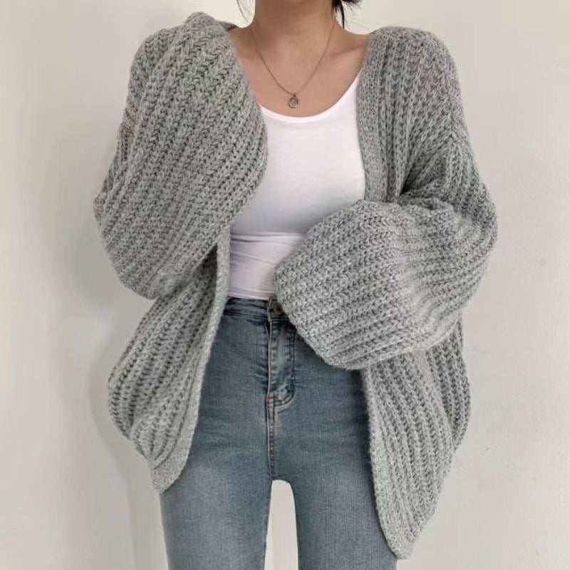 Ladies Oversized Knit Cardigan Lune London