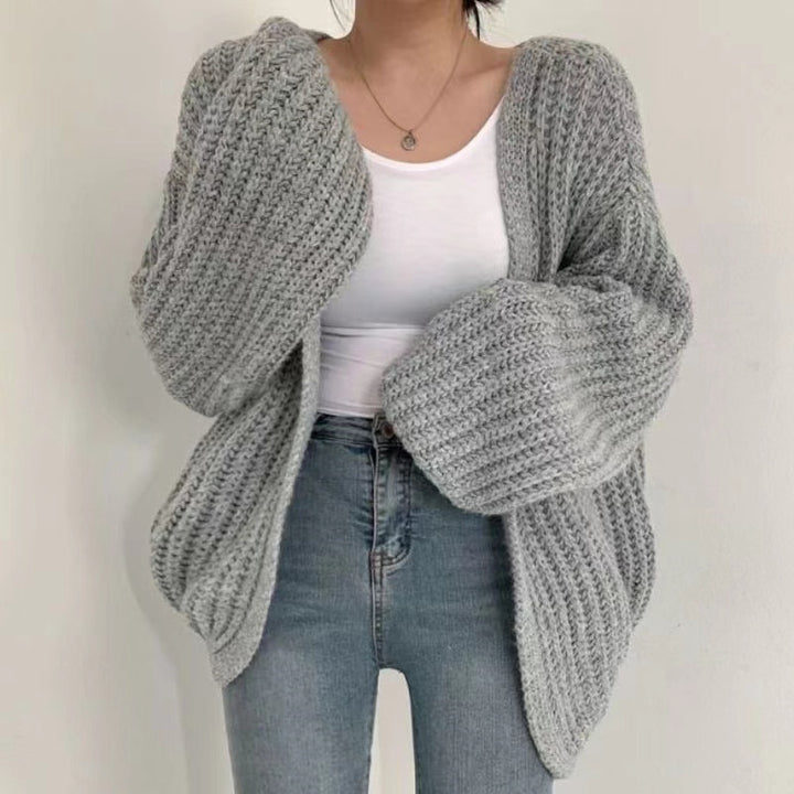 Ladies Oversized Knit Cardigan Lune London