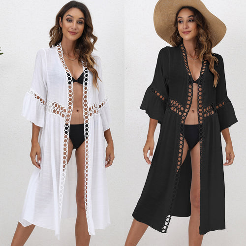 Elegant beach dress for women with crochet details Amarae