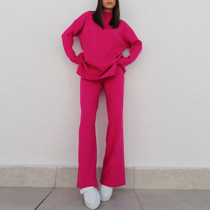 Women Fashion Oversized Ribbed Design Sweater Lune London