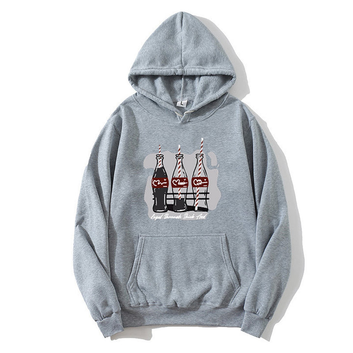 Women's hooded sweatshirt with playful Coca-Cola bottle motif Chic & Stil