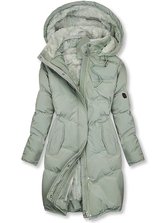 Women's Insulated Winter Parka with Removable Hood and Soft Lining Lune London
