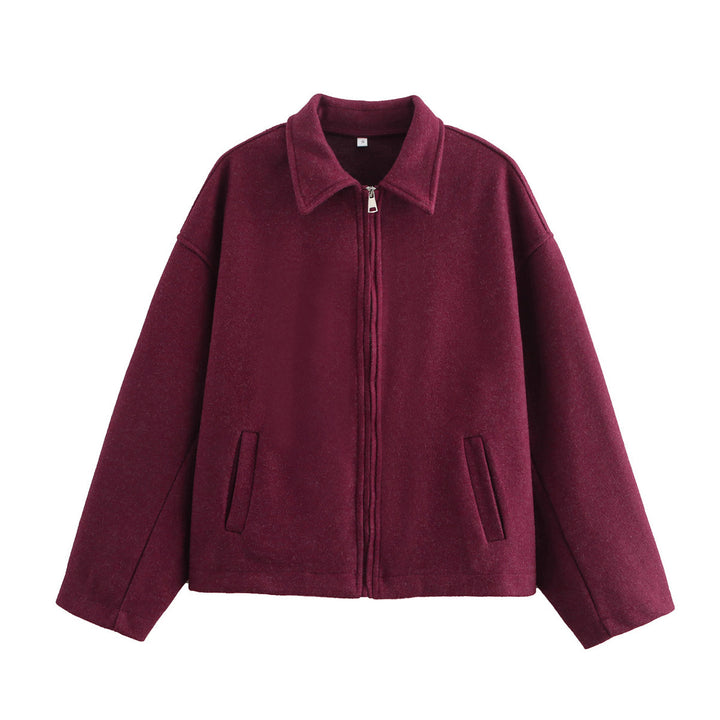 Casual polar jacket for women with high collar and inner pockets Lune London
