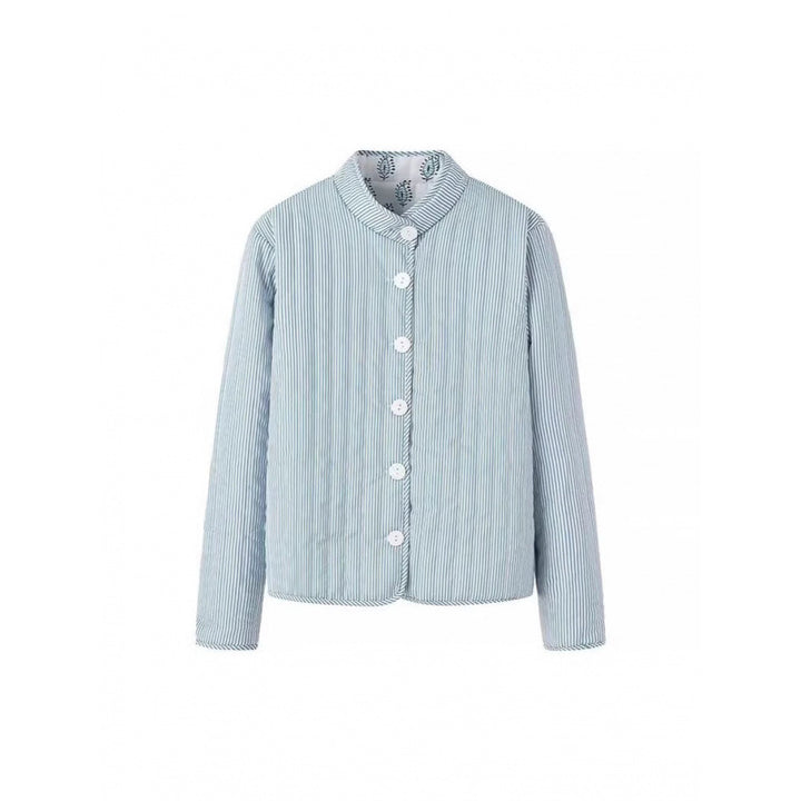 Reversible cotton jacket for women with elegant print Amarae