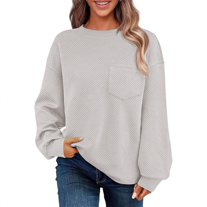 Casual sweater for women with structured pattern Lune London