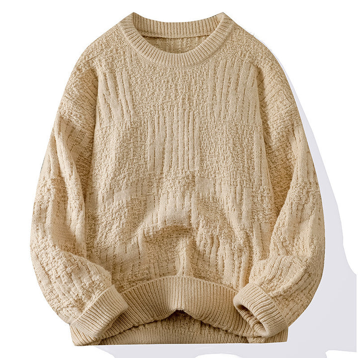 Knit sweater for women with structured pattern Lune London