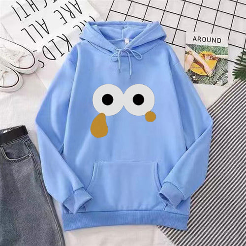 Women's hoodie with eye-catching cartoon print Chic & Stil