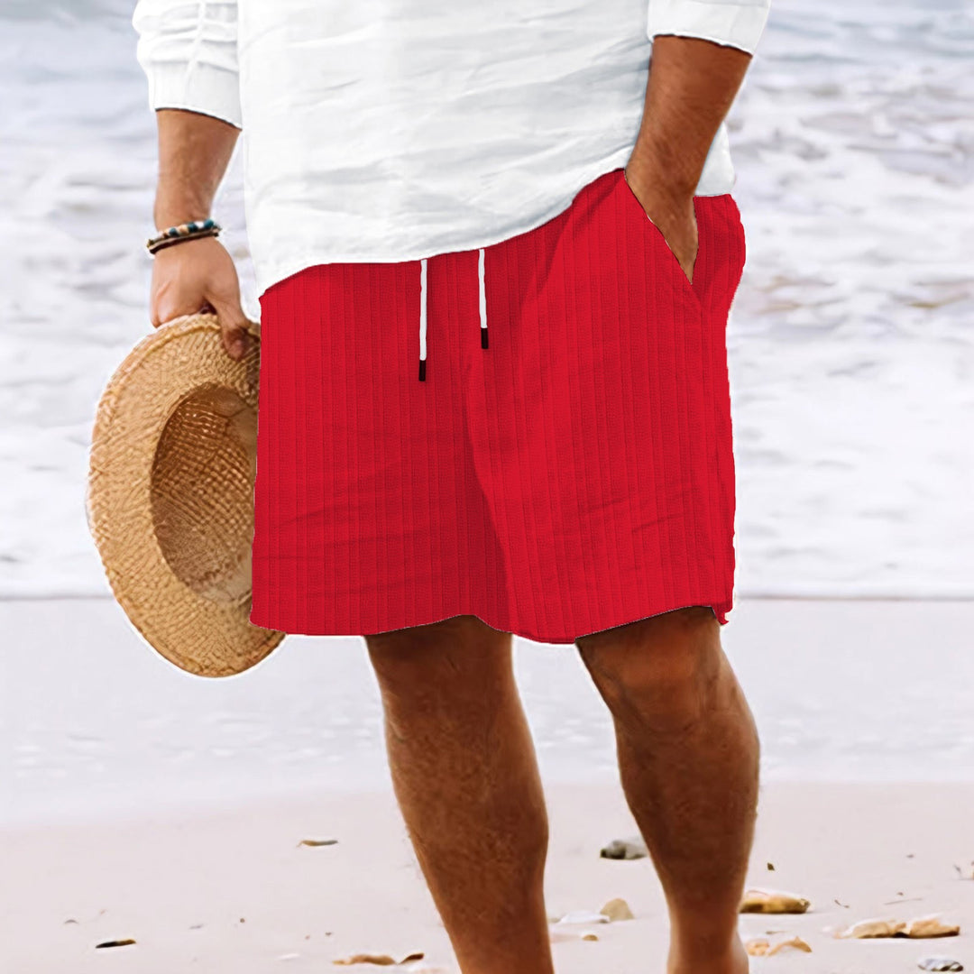Casual beach shorts for men with elastic waistband and practical side pockets Lune London