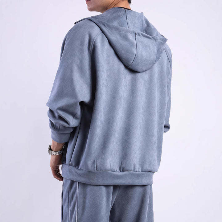Ladies Fleece Hoodie with a practical zipper on the front and a comfortable fit Lune London