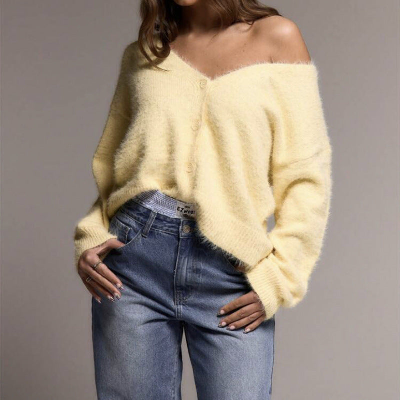 Ladies Oversized Fluffy Chic Cardigan and Style