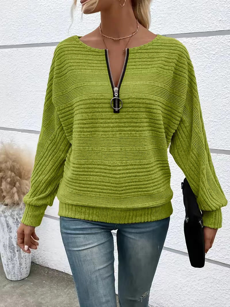 Women High-end casual with zipper closure and textured design Lune London