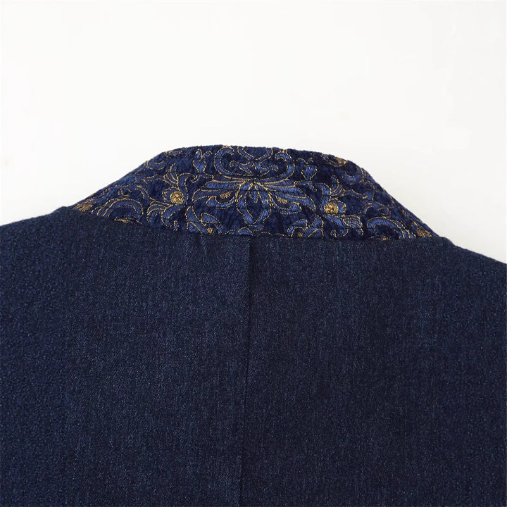 Veste mode pour femmes avec broderie élégante et coupe asymétrique Lune London