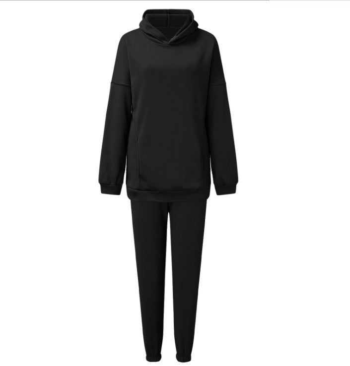 Comfortable fleece leisure set for women with high collar Amarae
