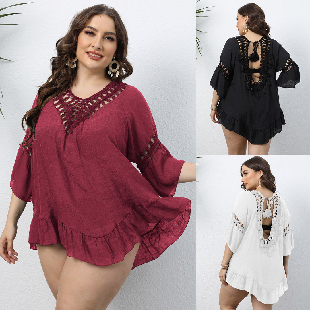 Women Elegant Crochet Cover Tunic Amarae