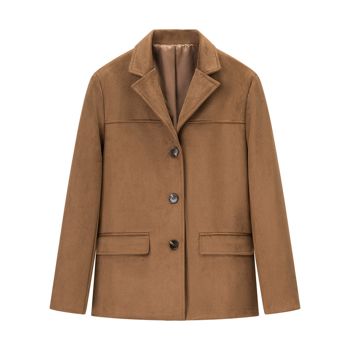 Trendy wool blazer for women with pockets and high-quality finish Lune London