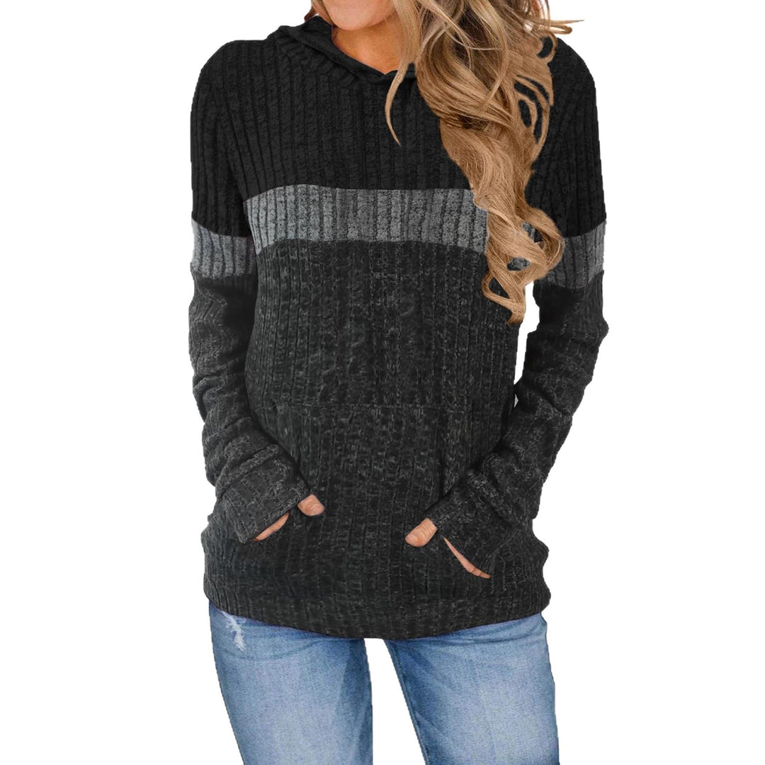 Women's hoodie with textured surface and practical pockets Lune London