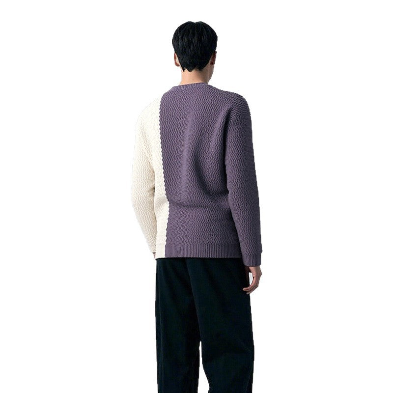 Casual sweater for men with structured design and unique knot details Lune London