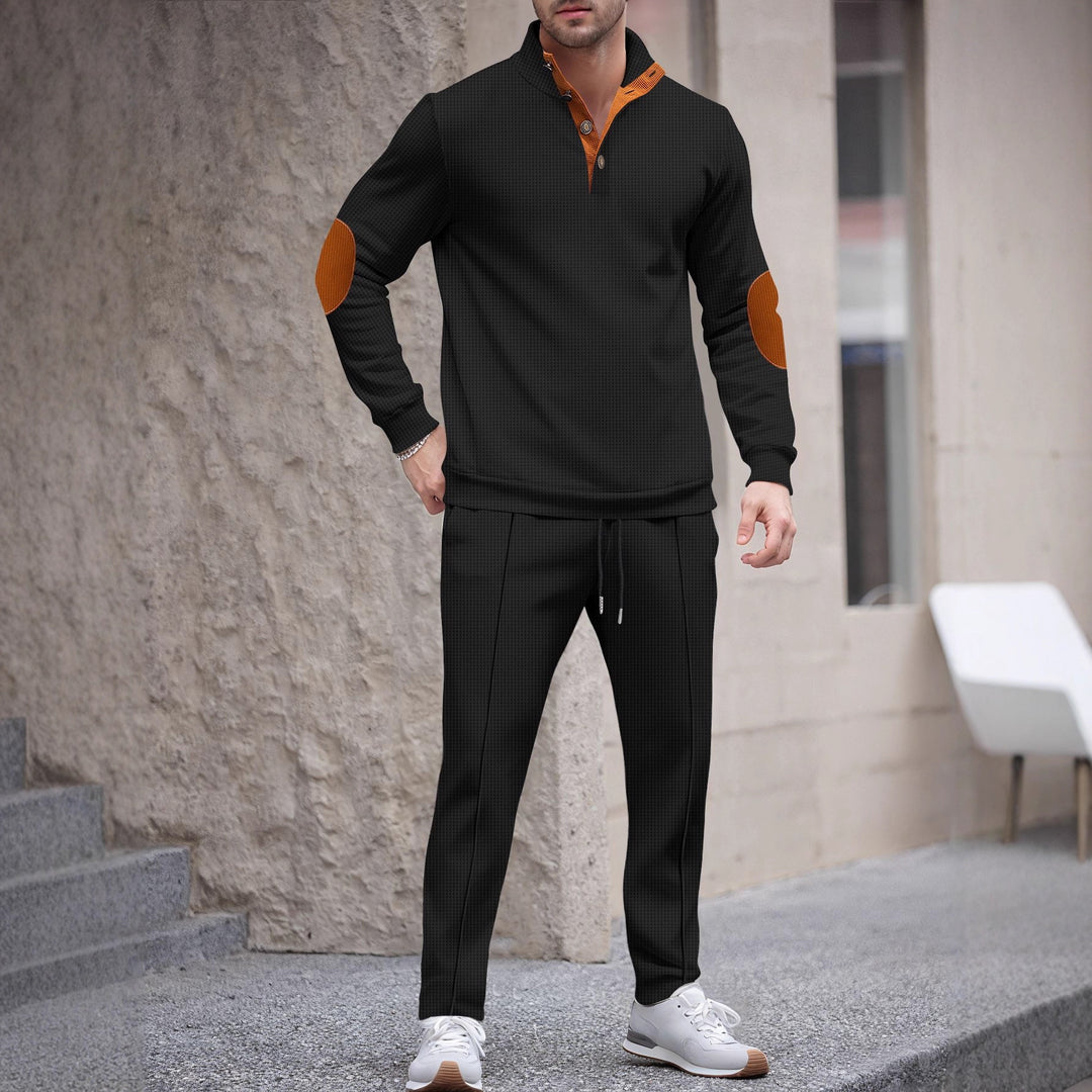 Men's sports set with modern collar and elegant applications Lune London