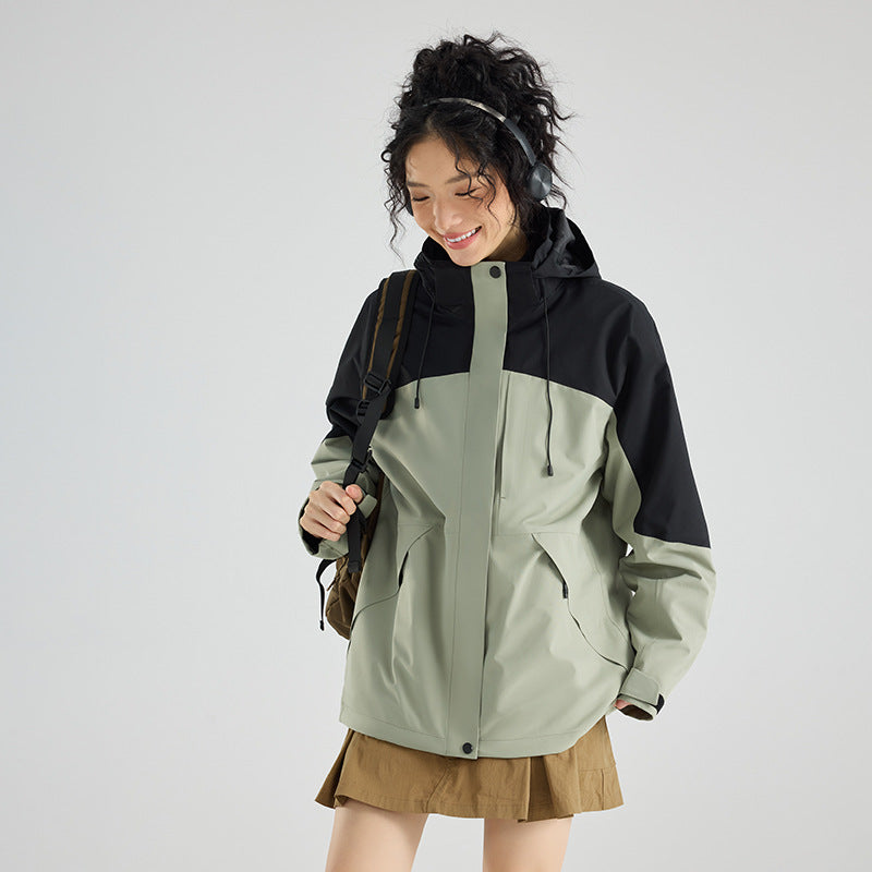 Women's waterproof, breathable functional parka with hood and loose fit Amarae