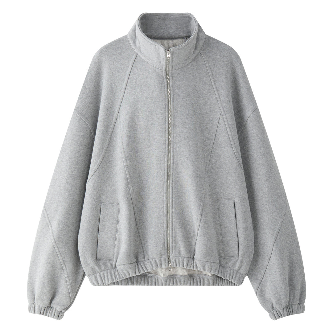Women's Lounge Set consisting of sweatshirt with stand-up collar and drawstring shorts Amarae