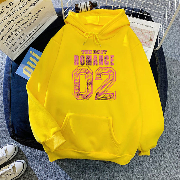Women's casual hoodie with stylish print Chic & Stil