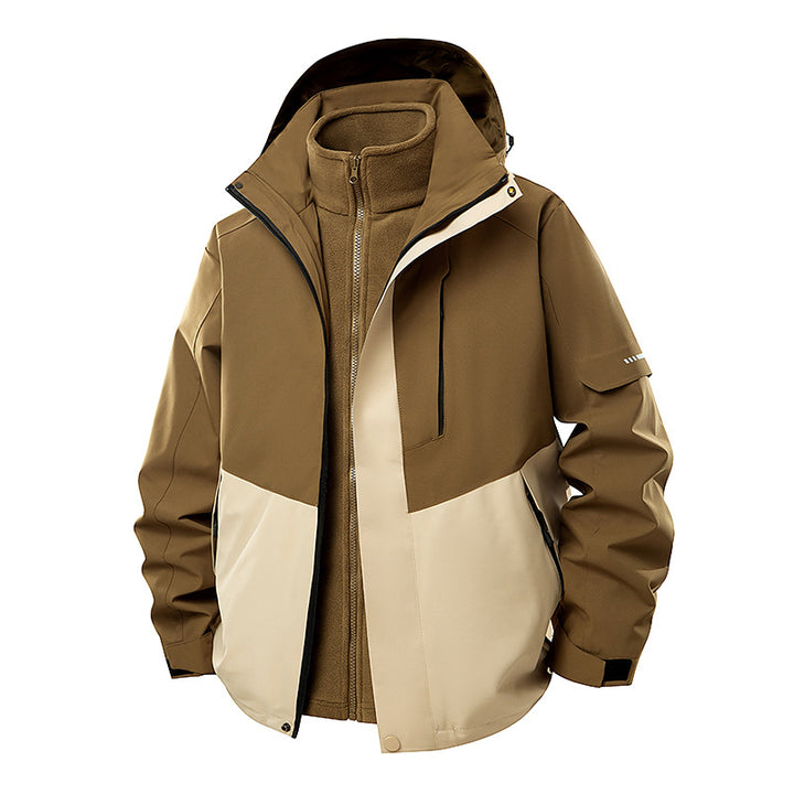 Women's double-layer softshell parka with removable fleece inner jacket Amarae