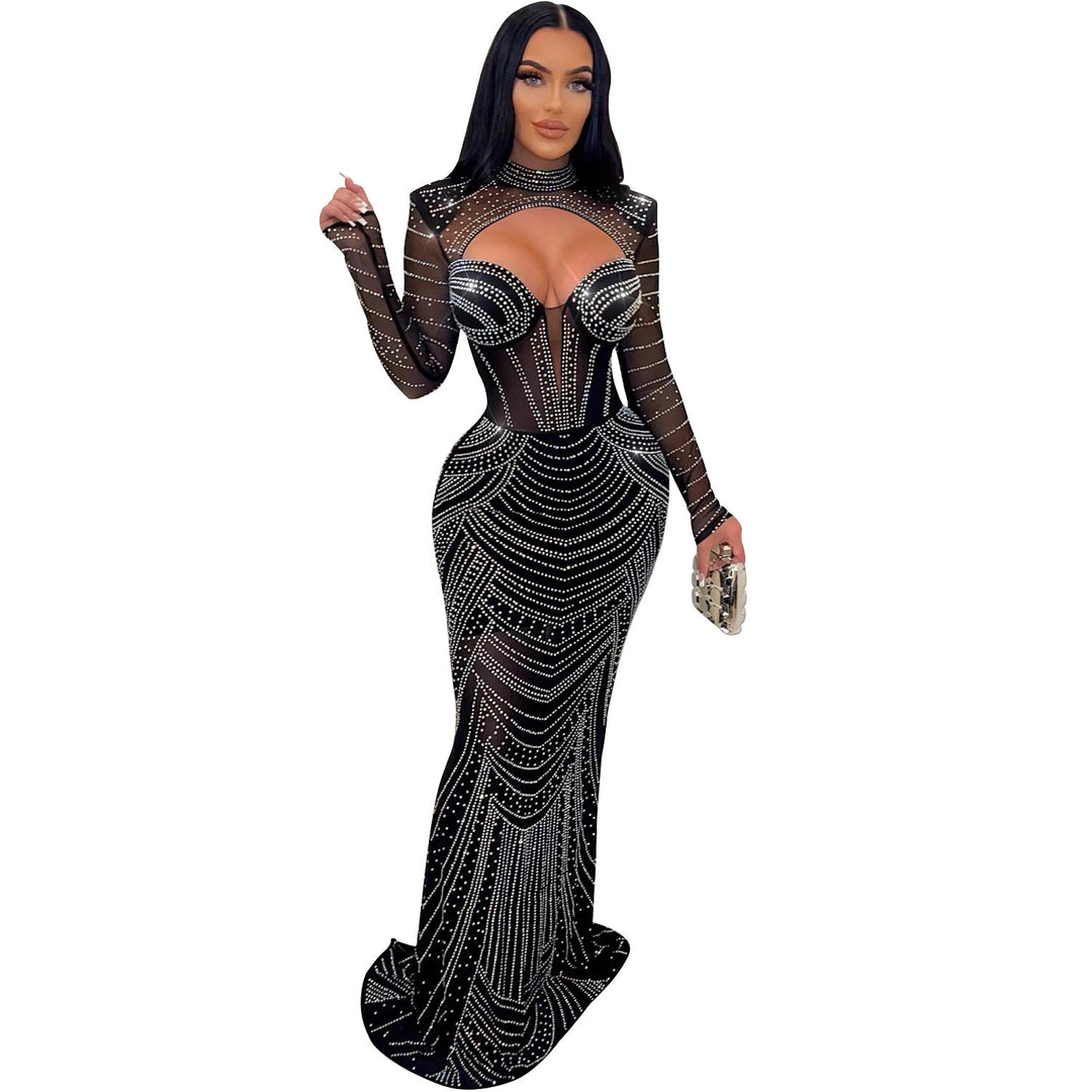 Elegant evening dress for women with embellishments Lune London
