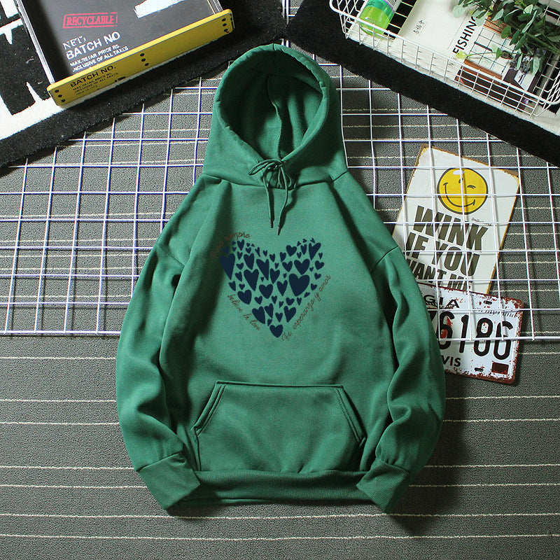 Women's hoodie with creative heart design Chic & Stil