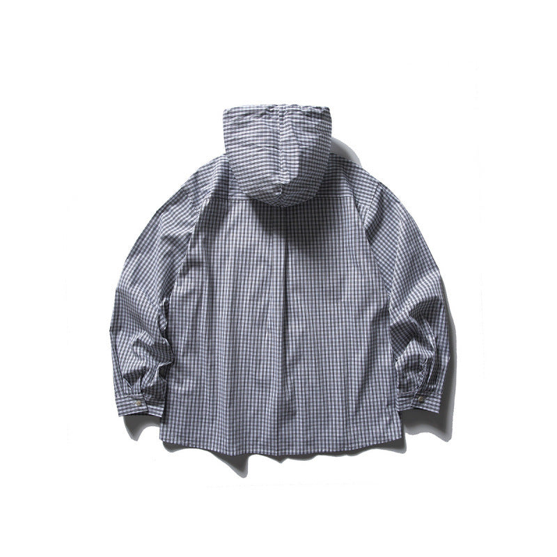 Unisex Oversized Hoodie Overshirt made of cotton blend with chest flaps and continuous button placket Amarae