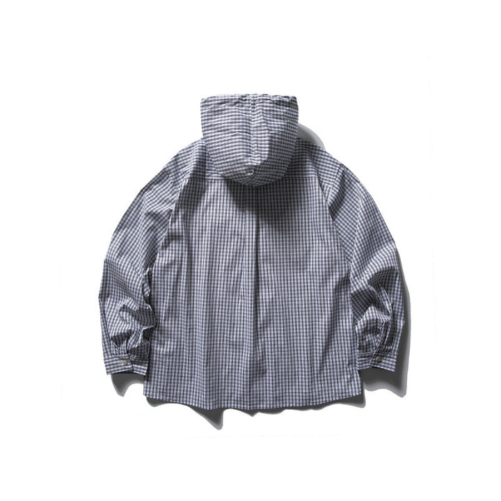 Unisex Oversized Hoodie Overshirt made of cotton blend with chest flaps and continuous button placket Amarae