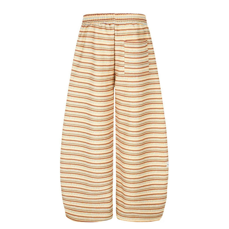 Women's Wide Palazzo Lounge Pants with Drawstring Waist and Adjustable Hem Cords Amarae