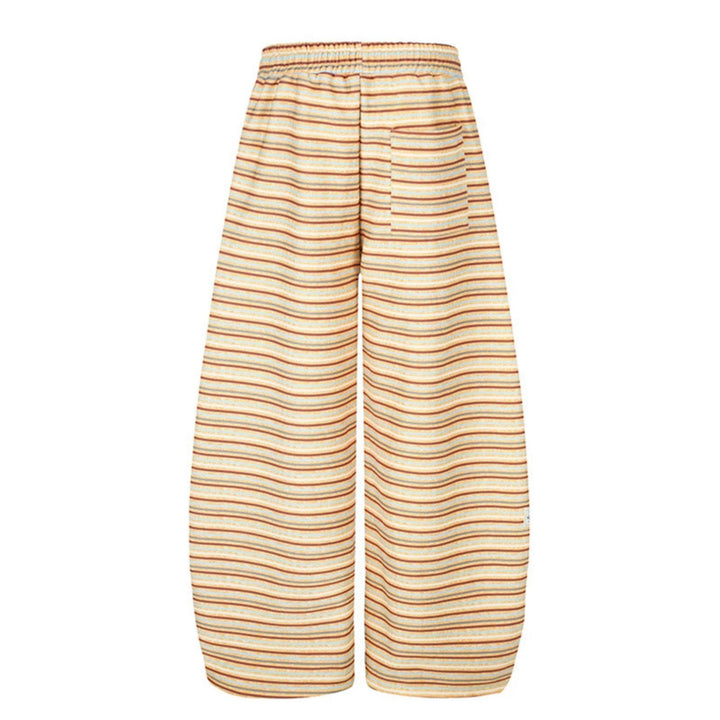 Women's Wide Palazzo Lounge Pants with Drawstring Waist and Adjustable Hem Cords Amarae