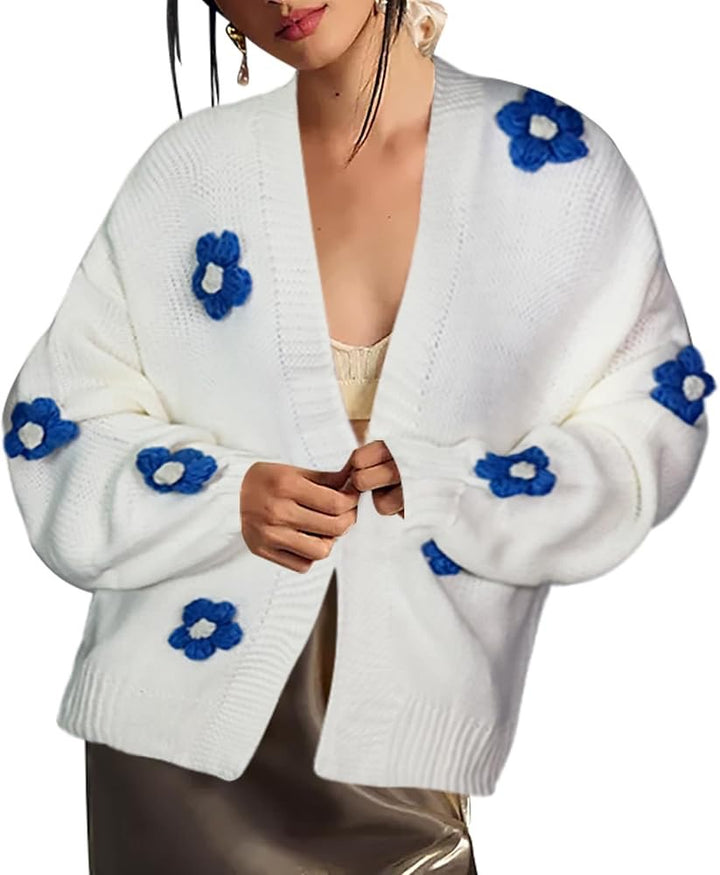 Ladies vest with floral appliqués Lune London