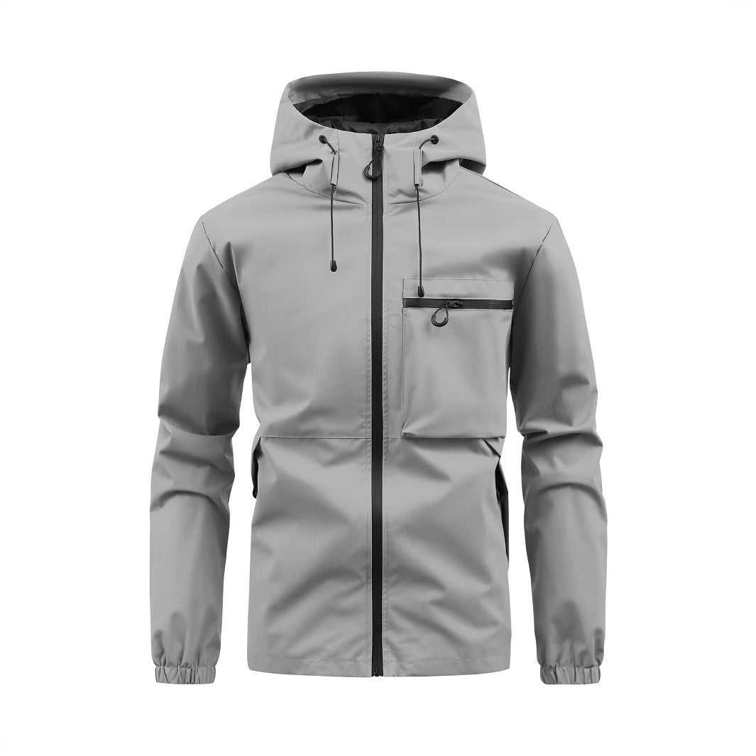 Waterproof leisure jacket for men with adjustable hood Amarae